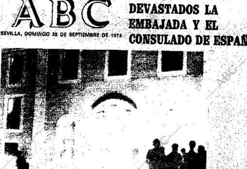 Portada de ABC dedicada al ataque contra la embajada.